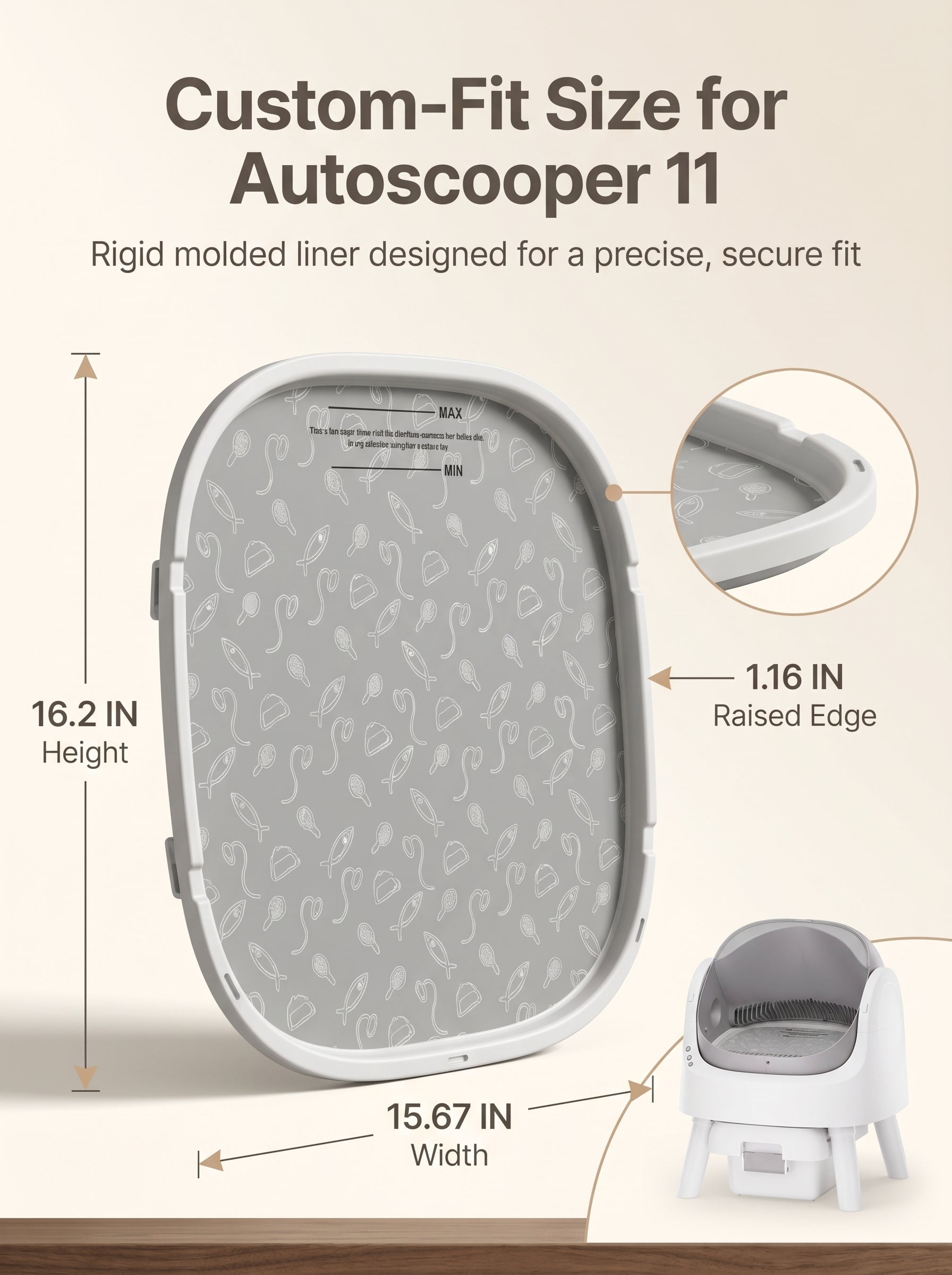 AutoScooper 11 Litter Base Pad – 2 Pack